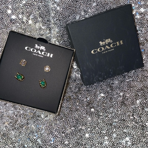 2 Set COACH EARRING - Picture 1 of 5